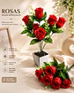 Arreglo Floral De Rosas Rojas Artificiales Para Decorar - Miniatura 2
