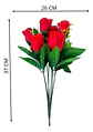 Arreglo Floral De Rosas Rojas Artificiales Para Decorar - Miniatura 8