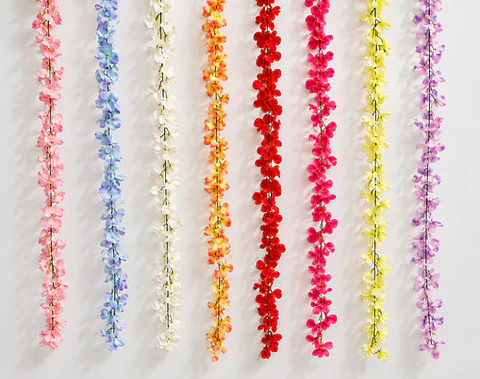 Guirnalda Floral Artificial Multicolor Para Decorar El Hogar
