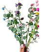 Adorno Floral Elegante Con Bolas Fomi Para Decoración Hogar - Miniatura 5