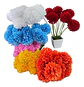 Pompón Artificial Multicolor 29 Cm Flores Para Decoración - Miniatura 1
