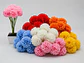 Pompón Artificial Multicolor 29 Cm Flores Para Decoración - Miniatura 3