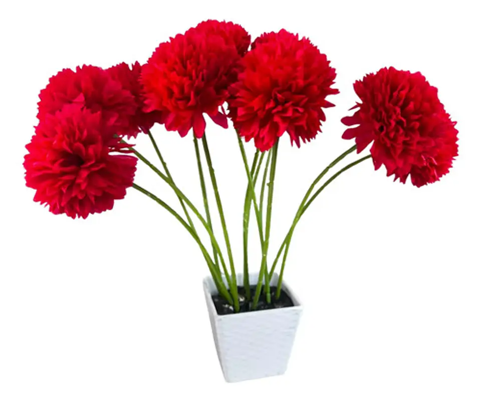 Pompón Artificial Multicolor 29 Cm Flores Para Decoración 5