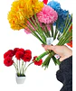 Pompón Artificial Multicolor 29 Cm Flores Para Decoración - Miniatura 6
