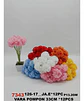 Pompón Artificial Multicolor 29 Cm Flores Para Decoración - Miniatura 9