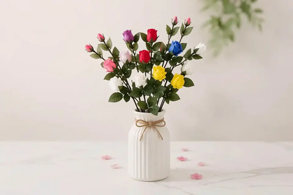 Rosa Decorativa Artificial De Fomi Para Eventos Y Hogares 2