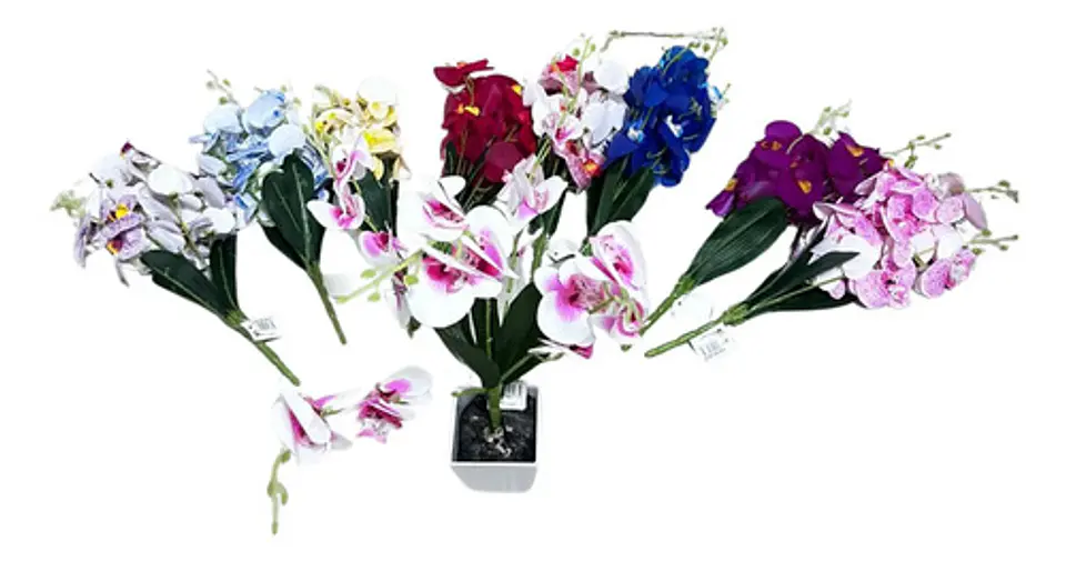 Orquídea Artificial Elegante Para Arreglos Florales Decorado 6