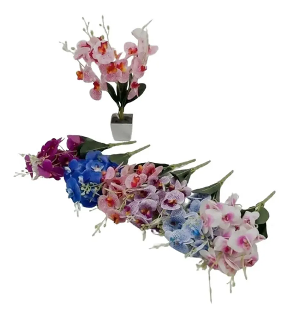Orquídea Artificial Elegante Para Arreglos Florales Decorado 7