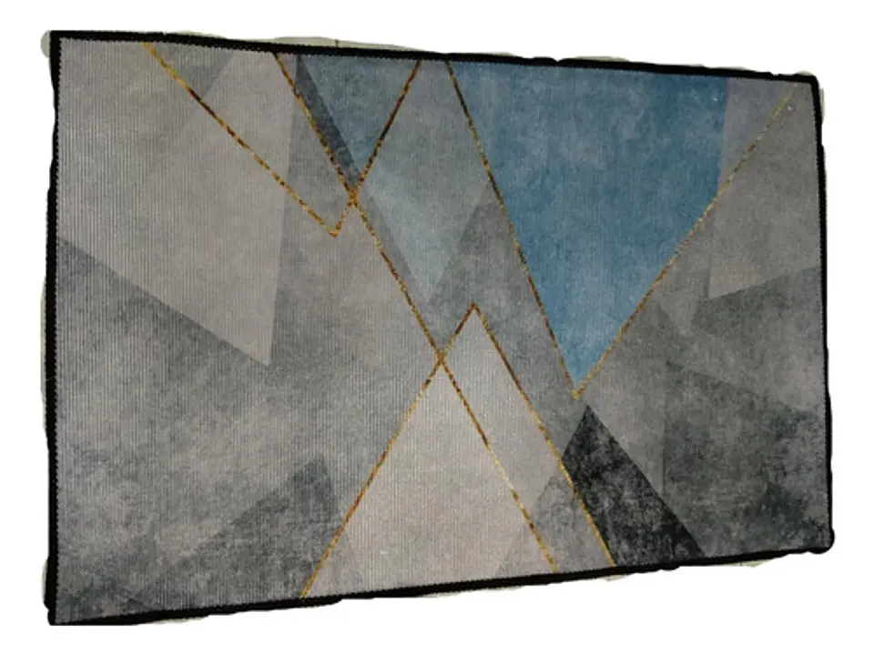 Alfombra Decorativa Moderna Diseño Geométrico Para Sala 5