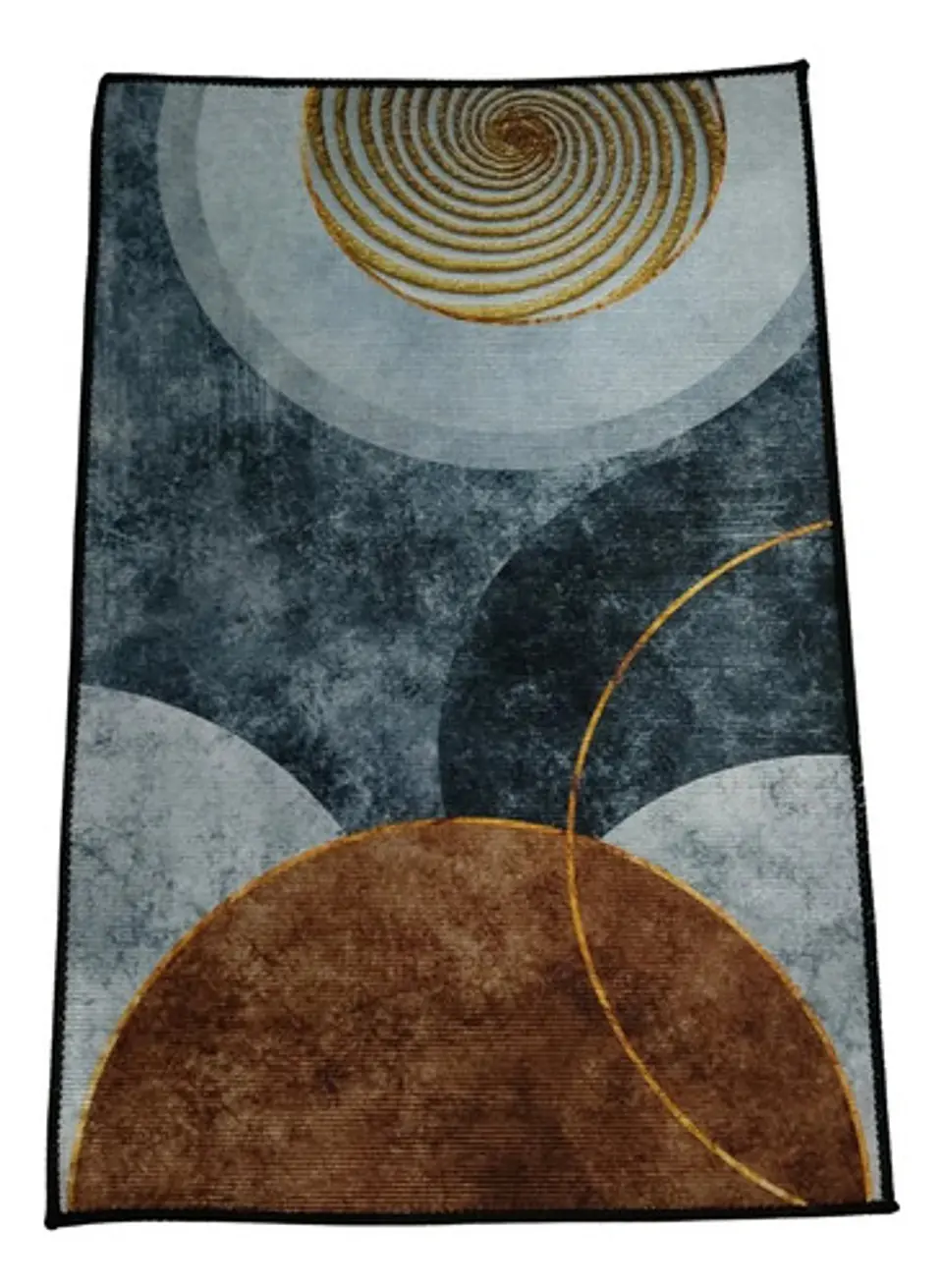 Alfombra Decorativa Moderna Diseño Geométrico Para Sala 9