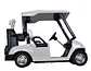 Carrito De Golf Miniatura Blanco Y Azul Coleccionable - Miniatura 5