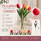 Flor Tulipán Artificial Multicolor Para Adornar Tus Espacios - Miniatura 2