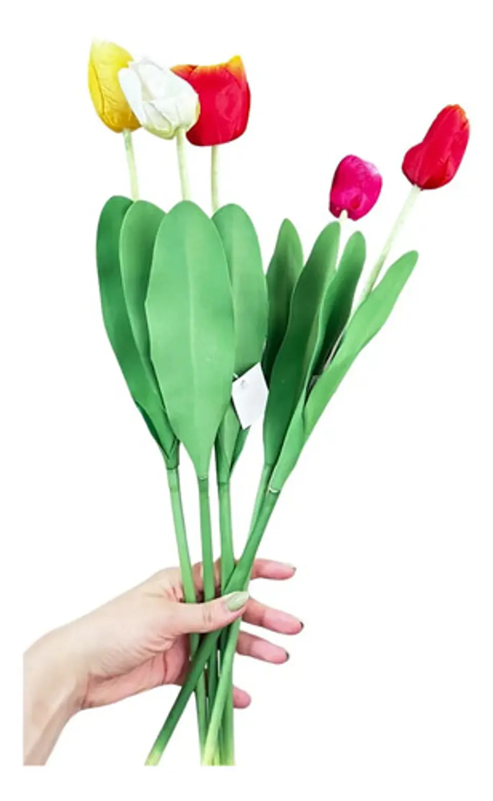 Flor Tulipán Artificial Multicolor Para Adornar Tus Espacios 3