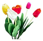 Flor Tulipán Artificial Multicolor Para Adornar Tus Espacios - Miniatura 5