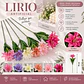 Lirio Artificial Decorativo De Colores Para Casa Y Oficina - Miniatura 2