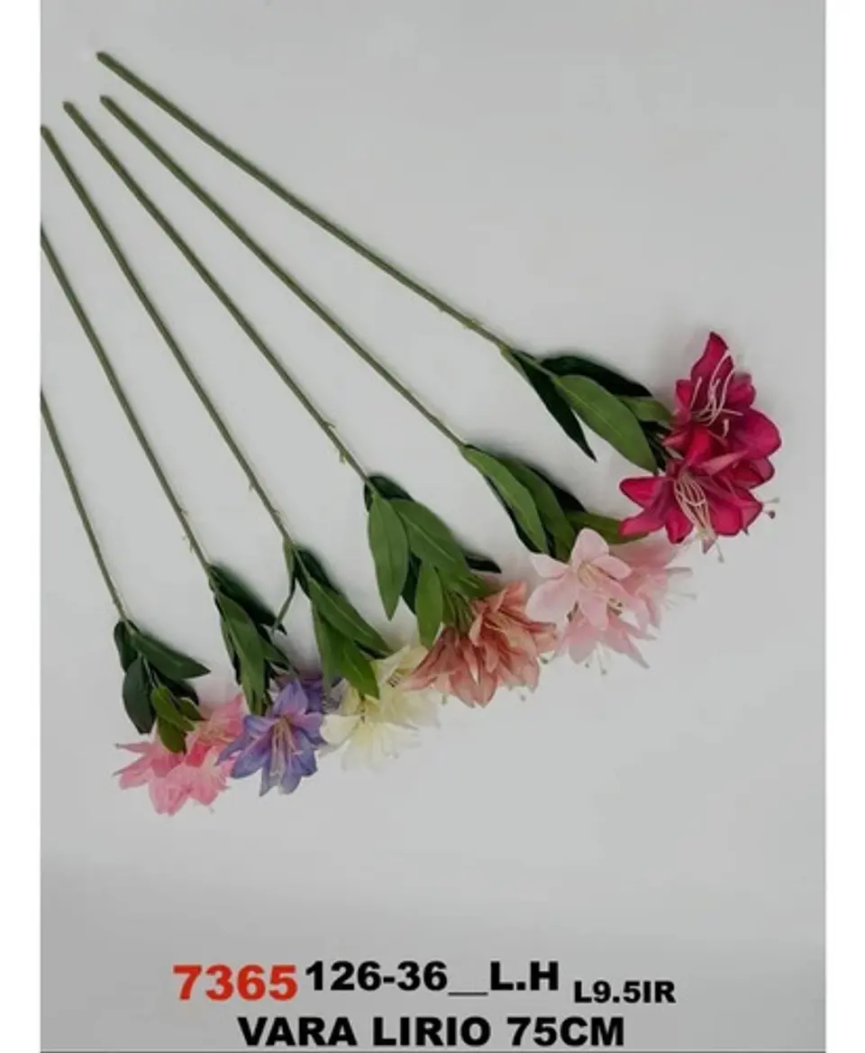 Lirio Artificial Decorativo De Colores Para Casa Y Oficina 8