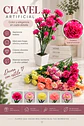 Flores De Clavel Artificial Para Decoración Hogar Y Eventos - Miniatura 2