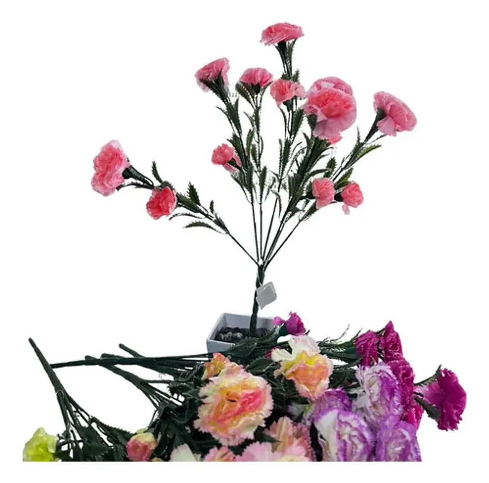 Flores De Clavel Artificial Para Decoración Hogar Y Eventos 8