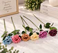 Flor Rosa Artificial Multicolor Para Decorar Tu Hogar Bonito - Miniatura 1