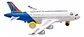 Avión De Juguete A380 Con Pasajeros Y Ruedas - Miniatura 1