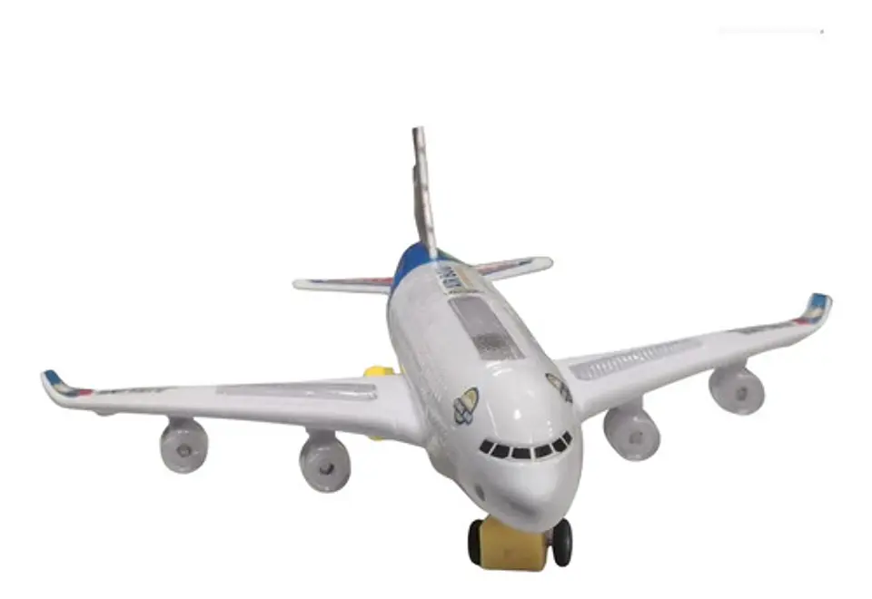 Avión De Juguete A380 Con Pasajeros Y Ruedas 2