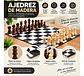 Ajedrez Clásico Completo Con Tablero Enrollable Premium - Miniatura 3