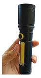 Linterna Táctica Recargable Usb Con Luz Cob Y Estuche - Miniatura 4