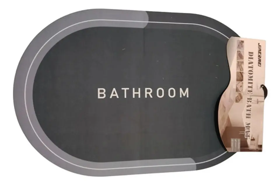 Alfombra Tapete De Baño Antideslizante Absorbente 58x38 Cm Variedad 2