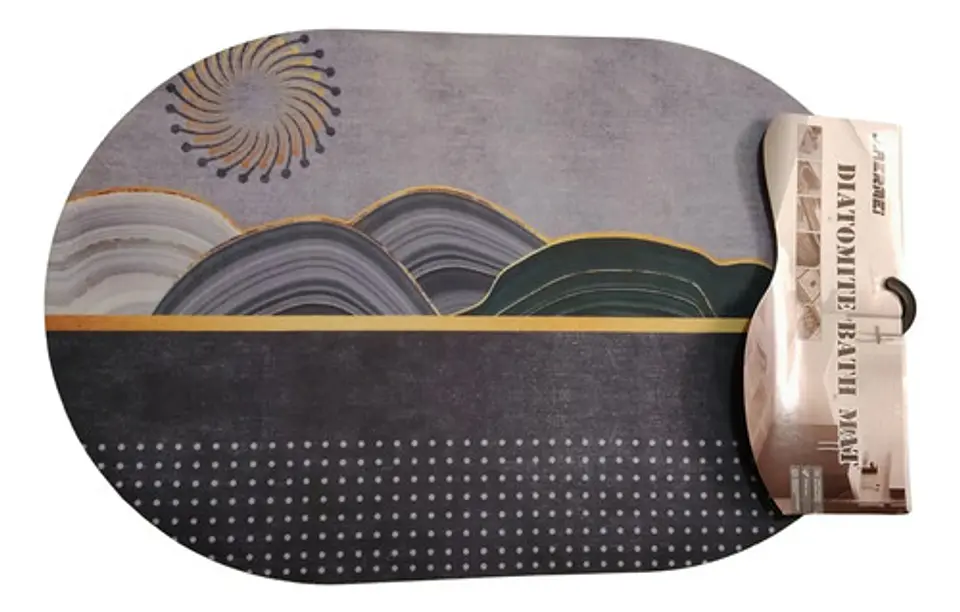 Alfombra Tapete De Baño Antideslizante Absorbente 58x38 Cm Variedad 5