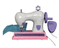 Mini Máquina De Coser Portátil Con Pedal - Miniatura 1
