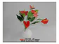 Gladiolo Artificial Rojo Decorativo Para Hogar Y Tus Eventos - Miniatura 7