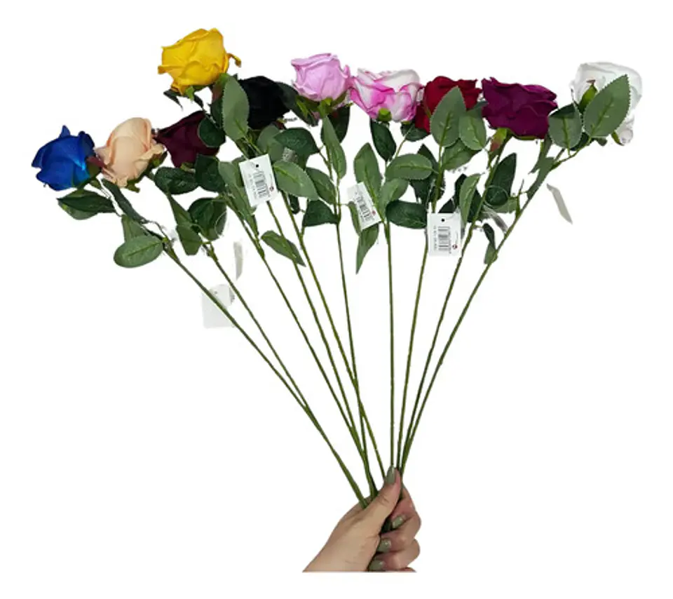 Rosa Artificial Multicolor Elegante Para Decorar Tus Espacio 4