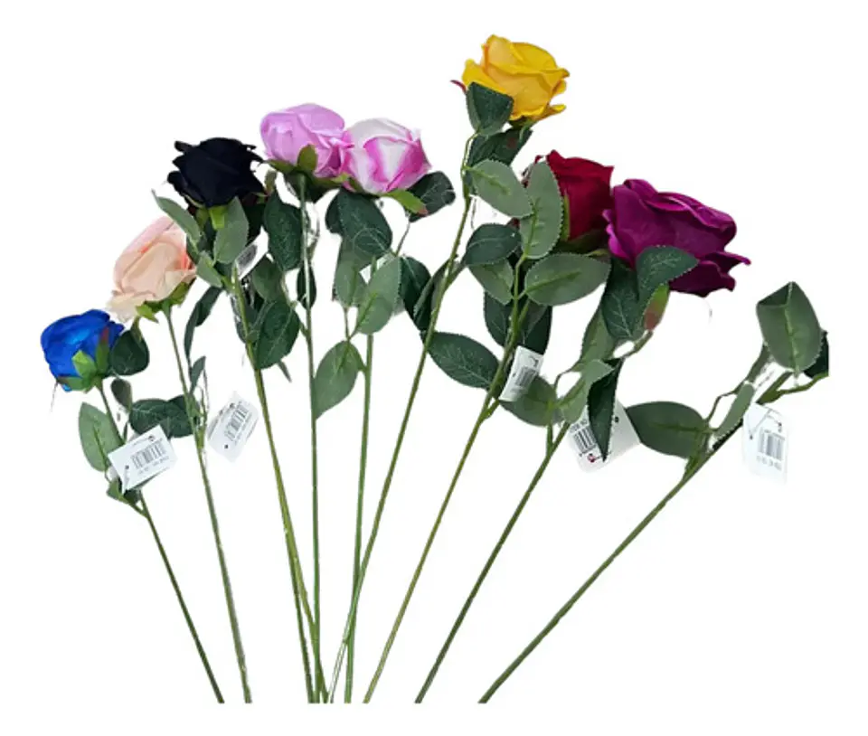 Rosa Artificial Multicolor Elegante Para Decorar Tus Espacio 5