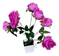 Ramo De Rosas Artificiales Multicolor Para Decorar Tu Hogar. - Miniatura 6