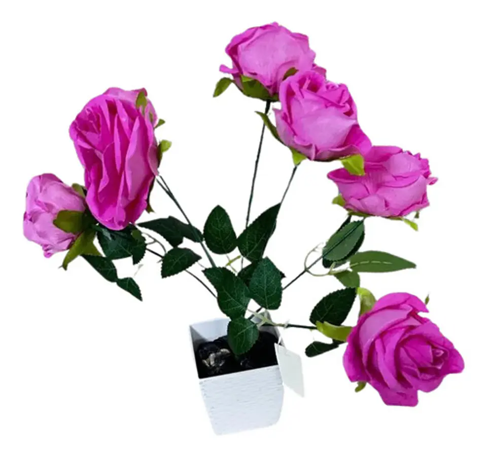 Ramo De Rosas Artificiales Multicolor Para Decorar Tu Hogar. 6