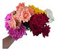 Ramo De Rosas Artificiales Multicolor Para Decorar Tu Hogar - Miniatura 5