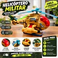 Helicóptero Militar De Juguete Con Luz Led Caqui - Miniatura 5