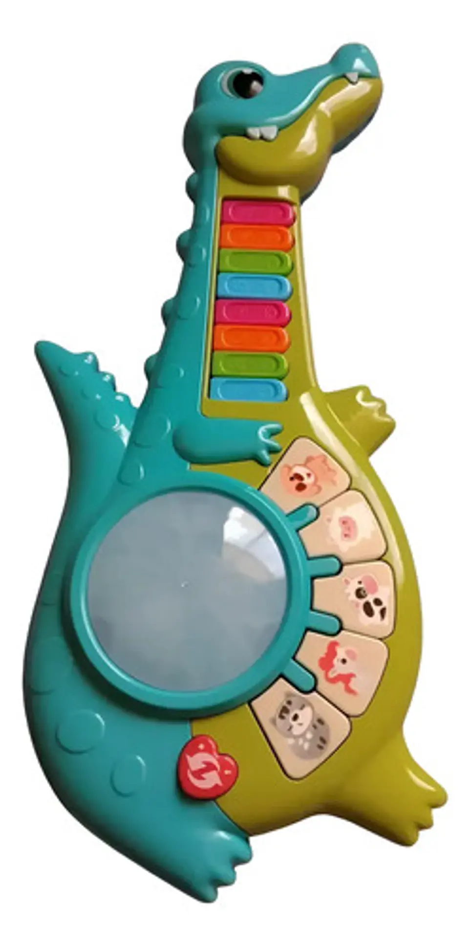 Guitarra Musical Infantil Cocodrilo Con Luces Y Sonidos 1