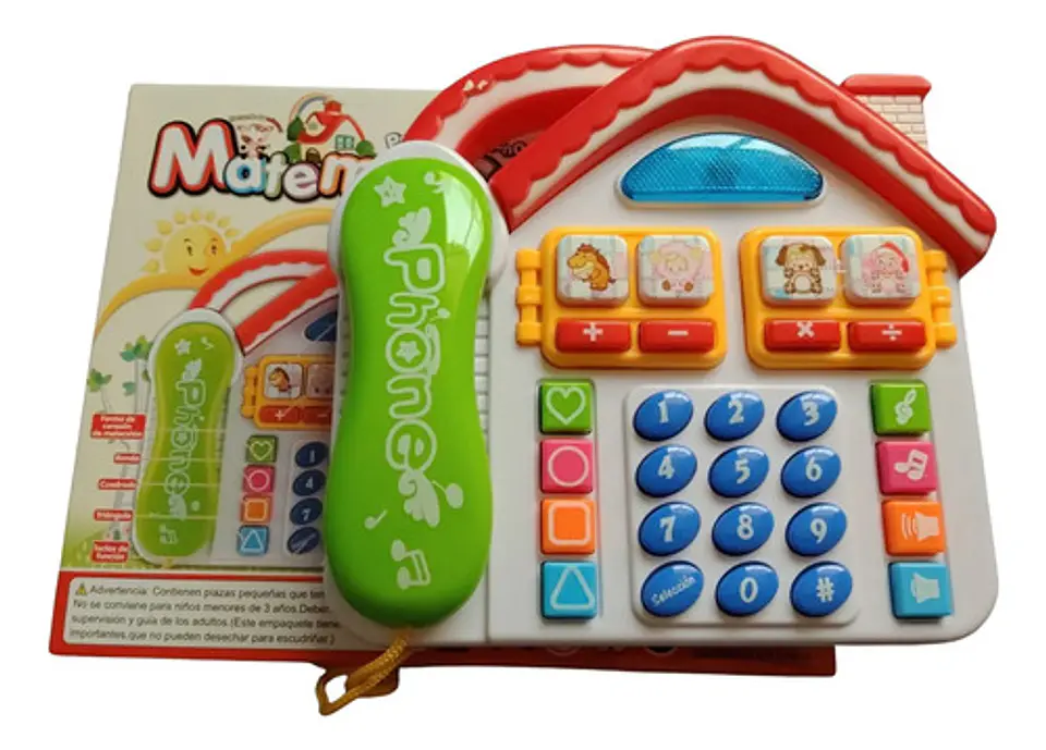 Juguete Teléfono Didáctico Casita  Estimulación Temprana 2