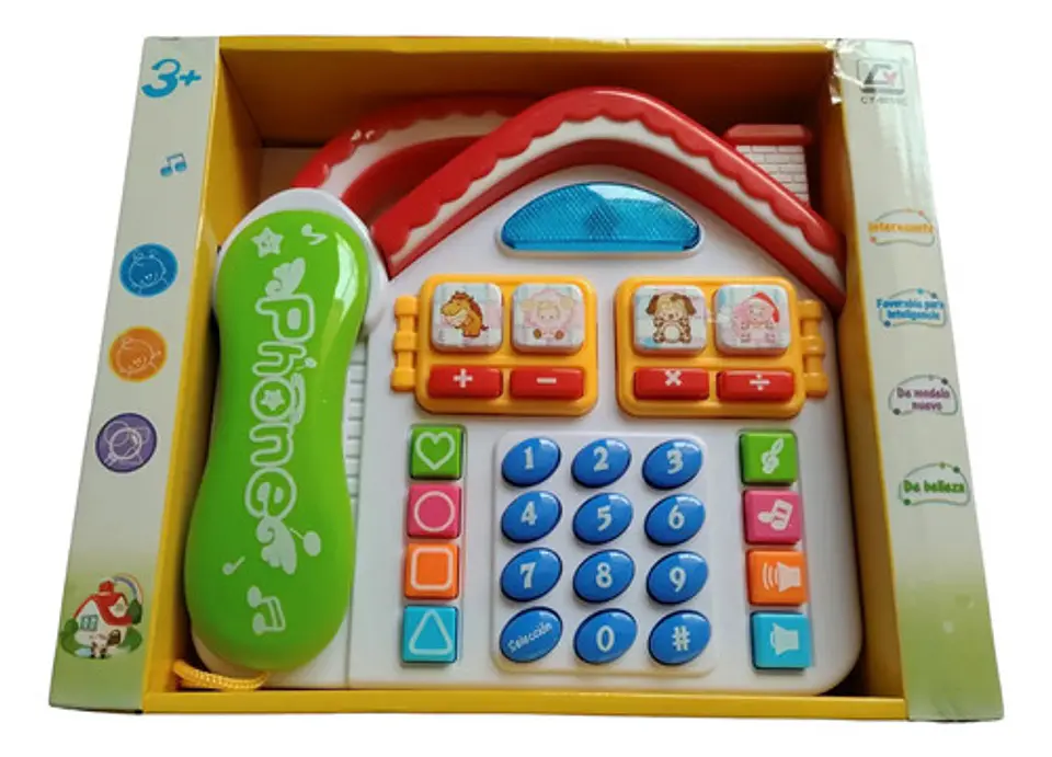 Juguete Teléfono Didáctico Casita  Estimulación Temprana 4