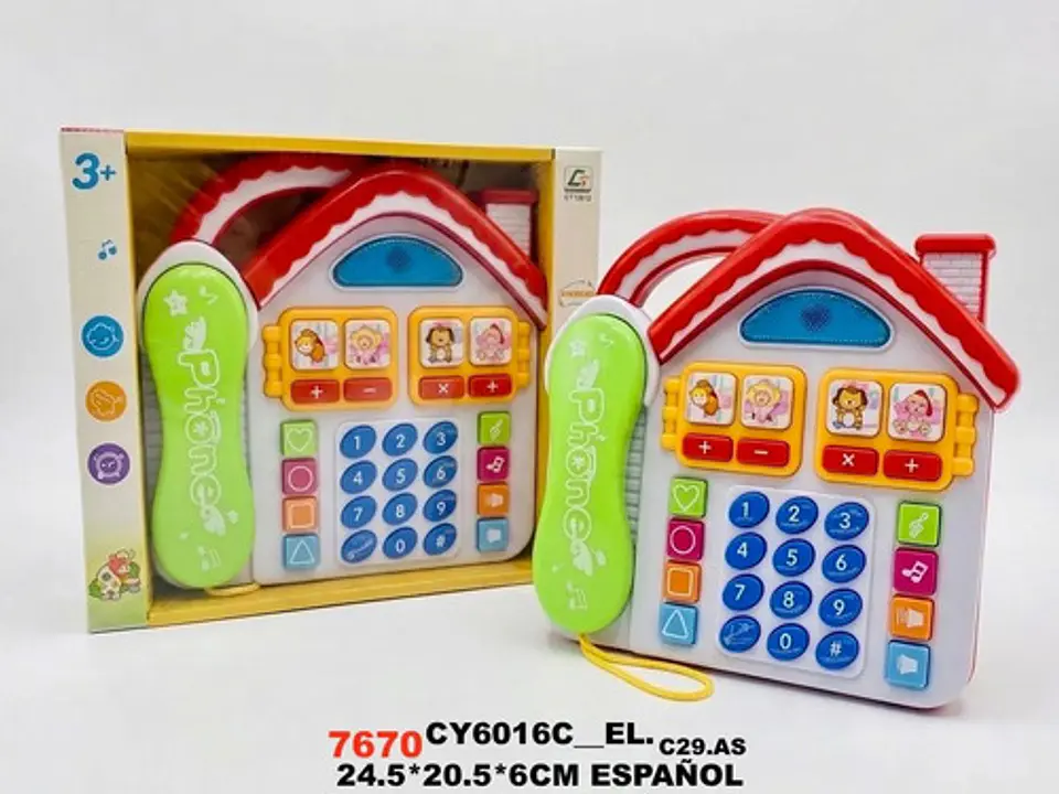 Juguete Teléfono Didáctico Casita  Estimulación Temprana 5