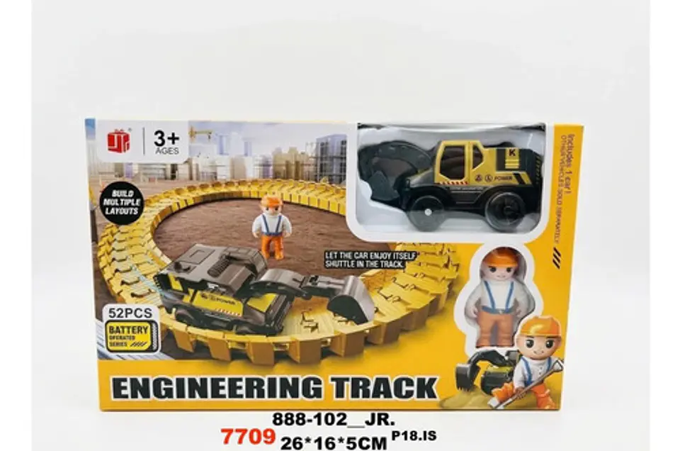 Pista De Carros Infantil De Construcción Para Jugar 8