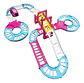 Pista De Carros Infantil Rosa Con Puente Para Niñas Y Niños - Miniatura 5