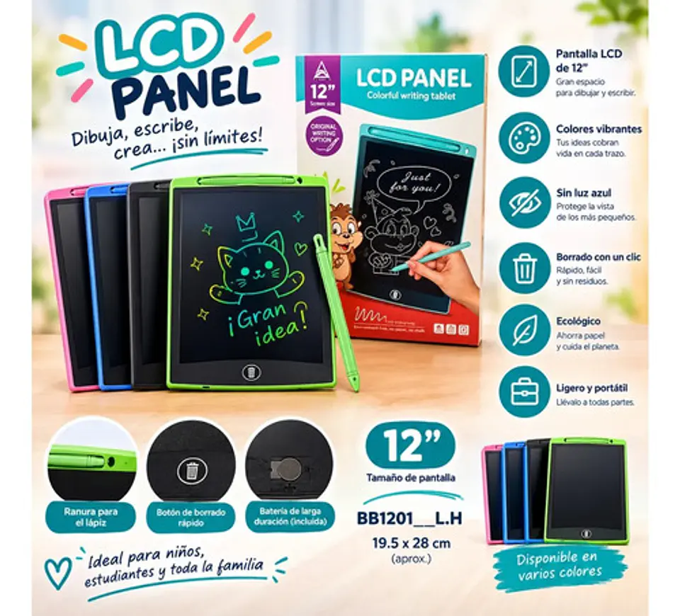 Tableta De Dibujo Digital Lcd 12 Pulgadas Para Niños 5