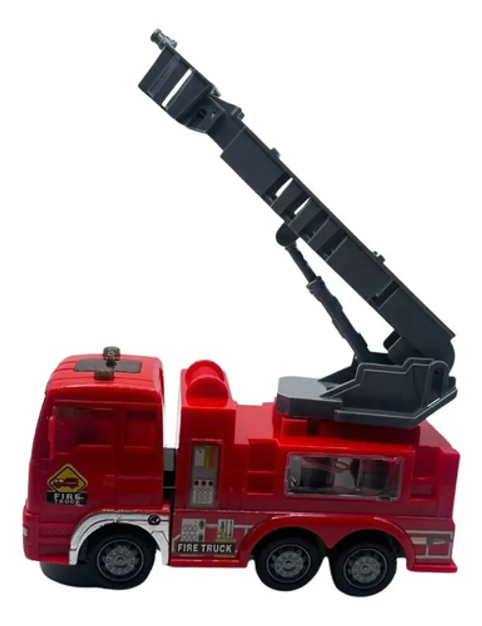 Camión De Bomberos Infantil Con Escalera Extensible Rojo 3