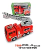 Camión De Bomberos Infantil Con Escalera Extensible Rojo - Miniatura 7