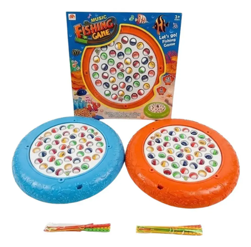 Juego De Pesca Infantil Con Peces De Colores Y Cañas 7