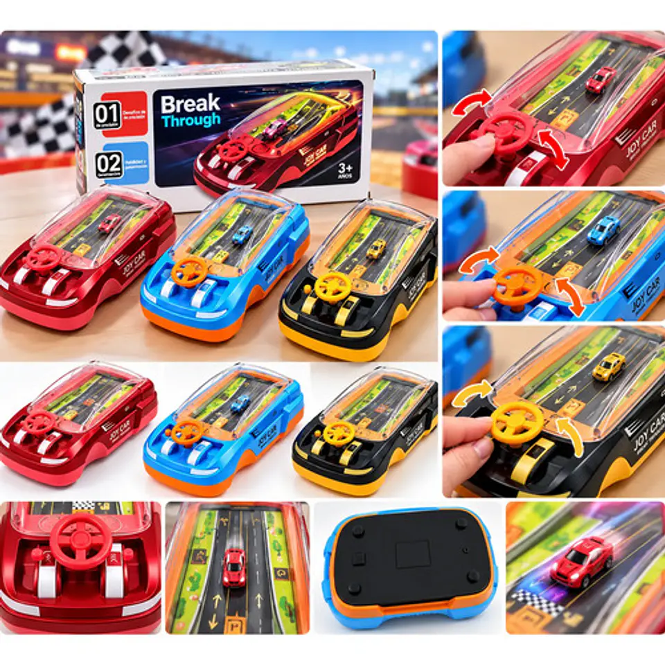 Simulador De Manejo Infantil Con Volante Y Pista De Carrera 1