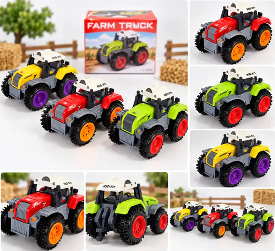 Tractor Agrícola Infantil De Juguete Con Ruedas Grandes 1