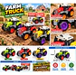 Tractor Agrícola Infantil De Juguete Con Ruedas Grandes - Miniatura 2